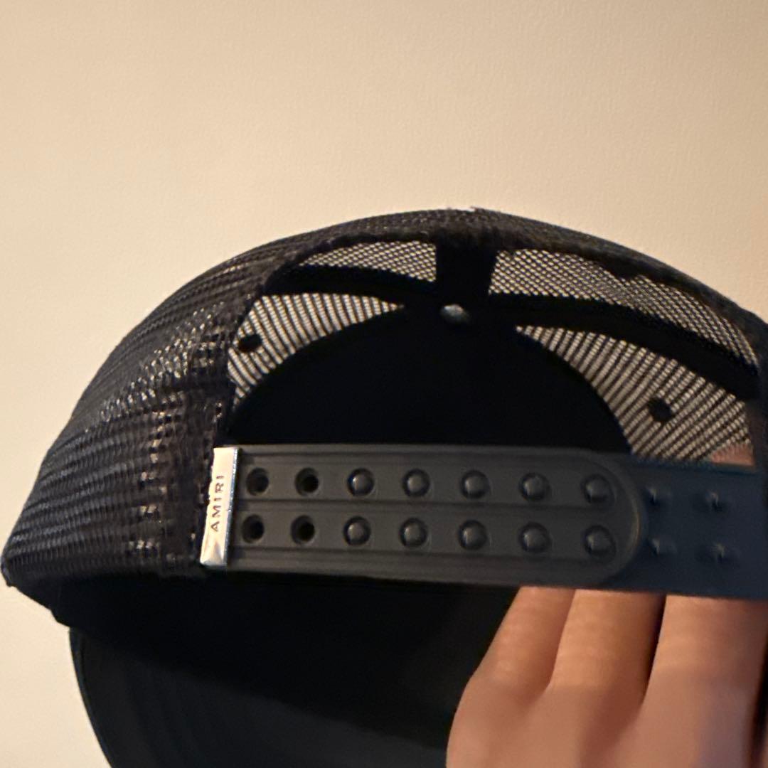 アミリamiri レザーメッシュキャップ