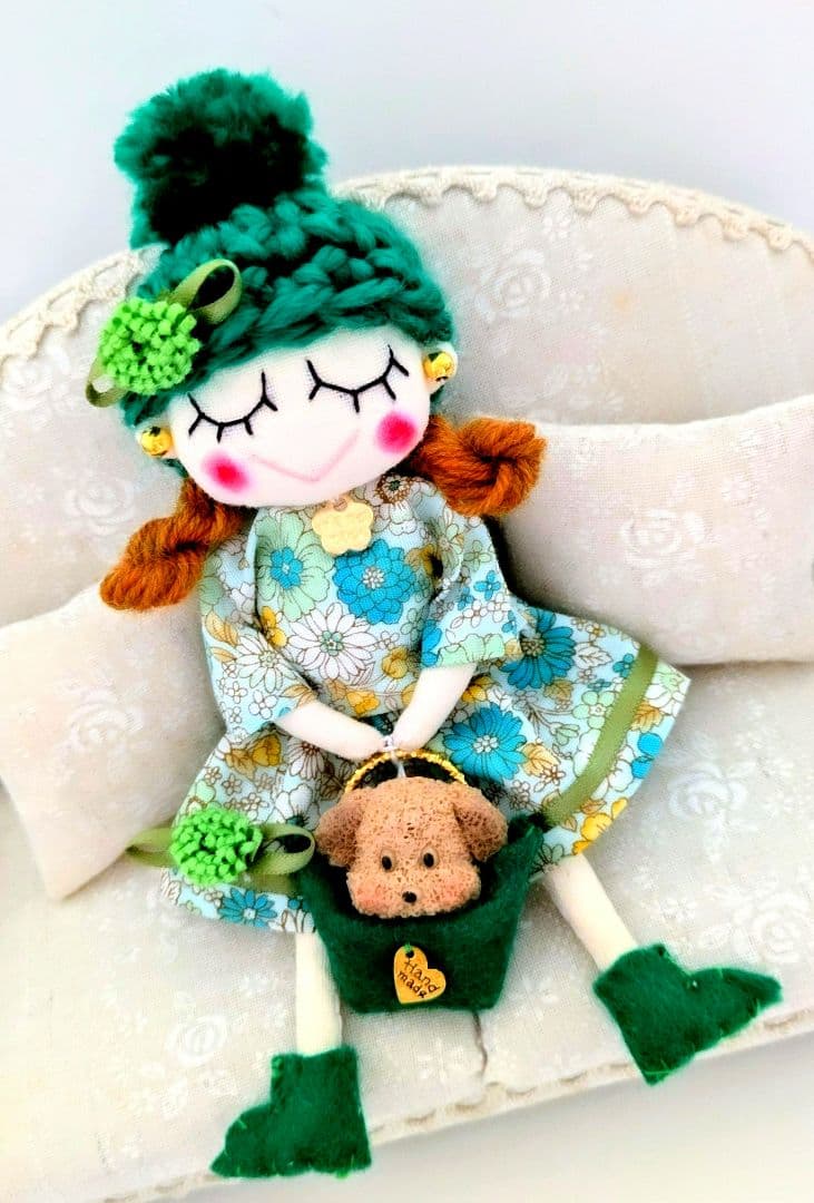 ハンドメイド ドールチャーム バッグチャーム お人形
