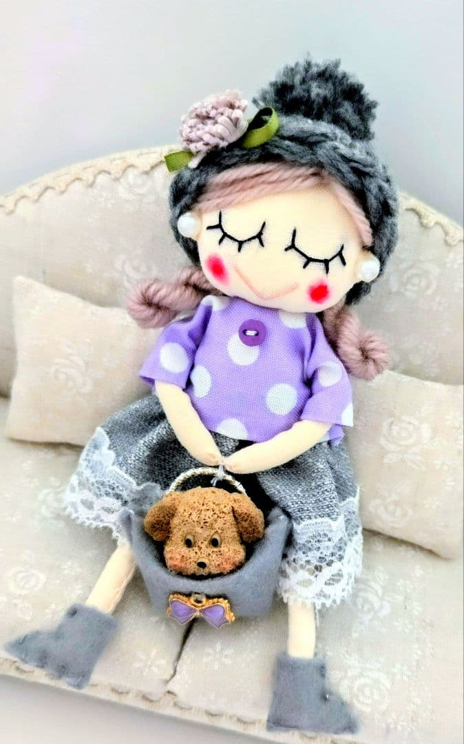 ハンドメイド ドールチャーム バッグチャーム お人形