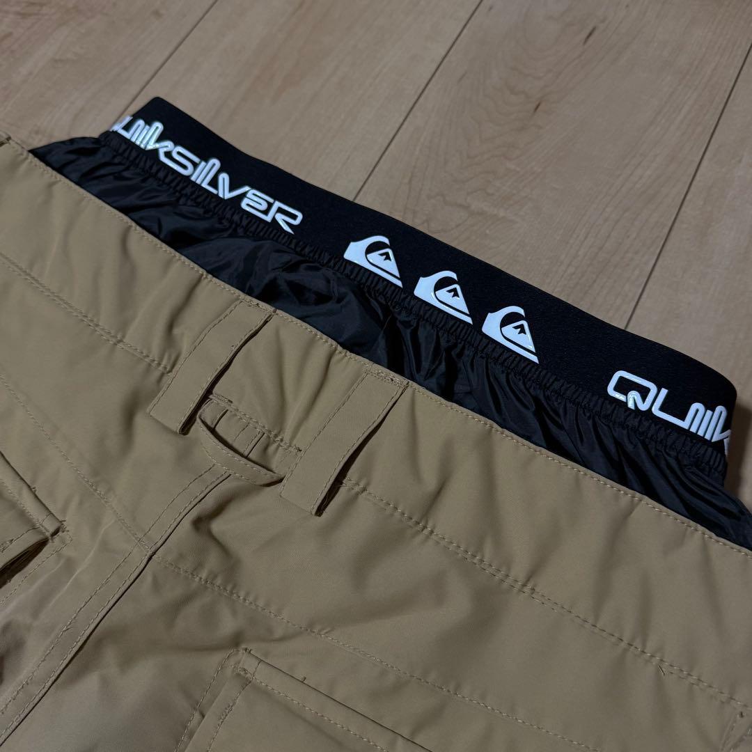 Quiksilver スノーボードパンツ ベージュ　美品　スノボードウェア