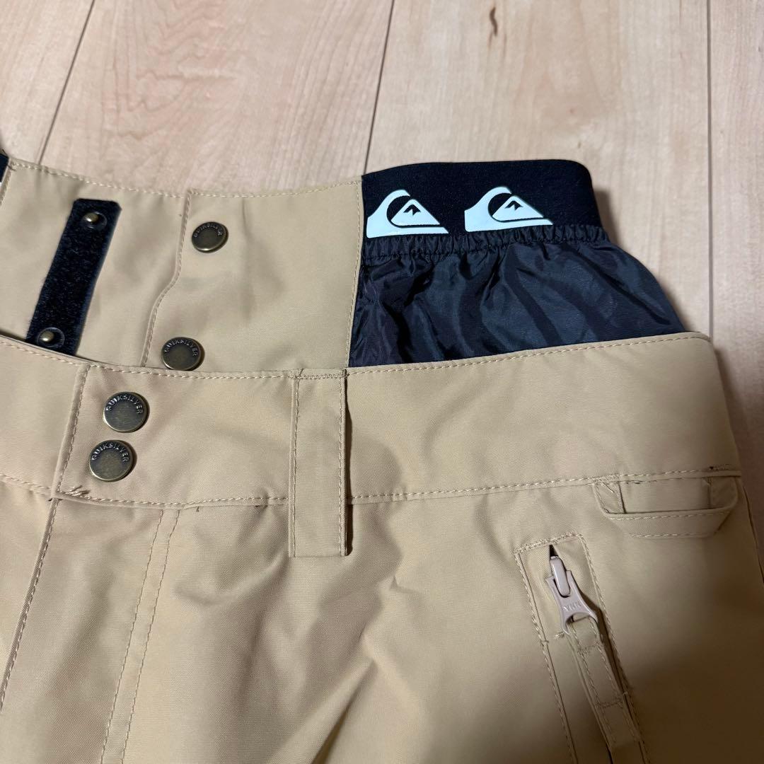 Quiksilver スノーボードパンツ ベージュ　美品　スノボードウェア