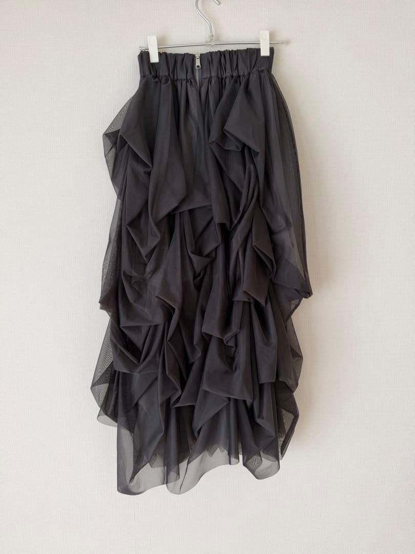 THE TOÉ Iris Tulle Skirtグレー
