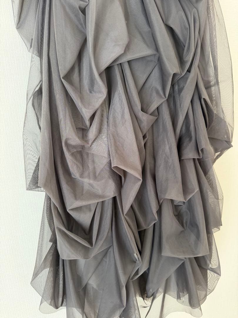 THE TOÉ Iris Tulle Skirtグレー