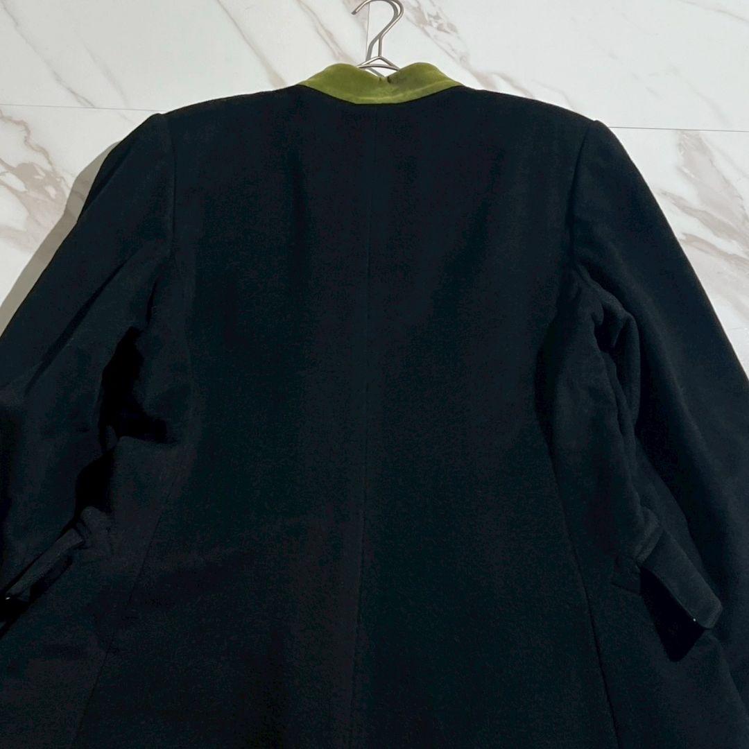 鑑定済・美品 エルメス カシミヤ100% ロングコート ナポレオンコート 40