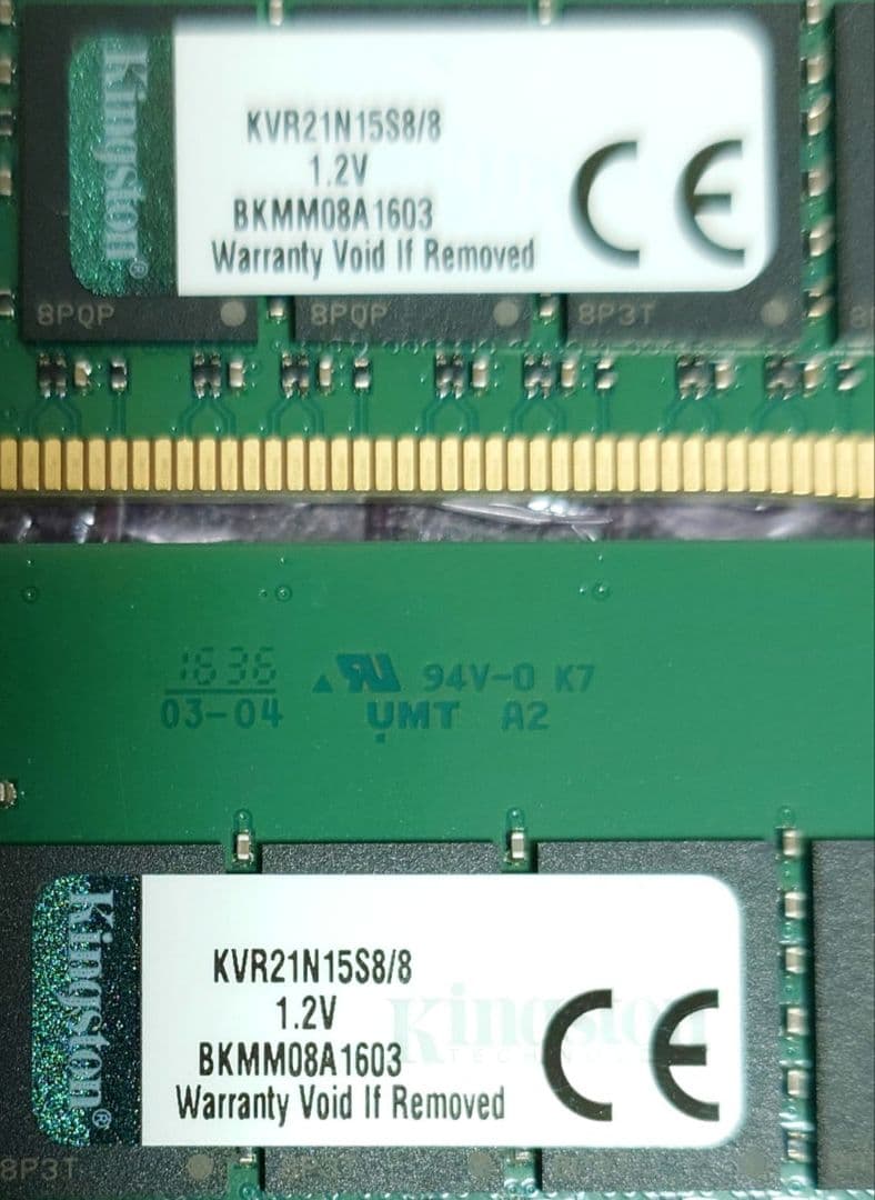 星★海 KVR21N15S8/8 DDR4 PC4-17000 8GB×2