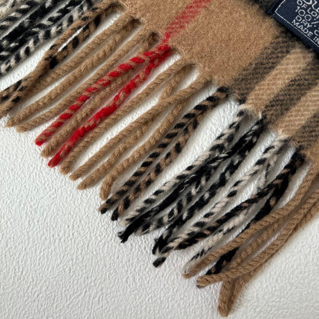 美品✨Burberrys バーバリー カシミヤ マフラー　ノバチェック　キャメル