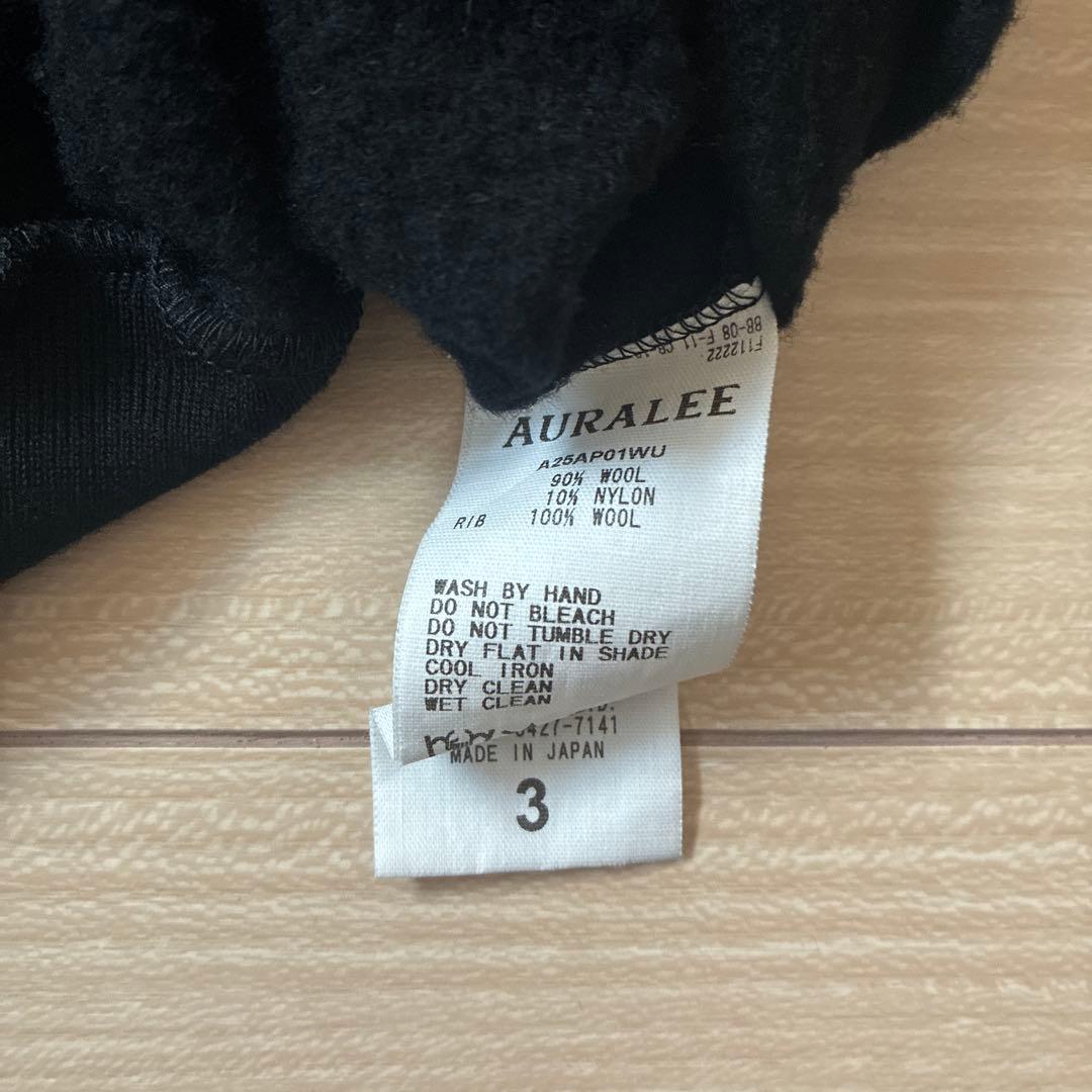 AURALEE ハーフジップ　size3 2025AW