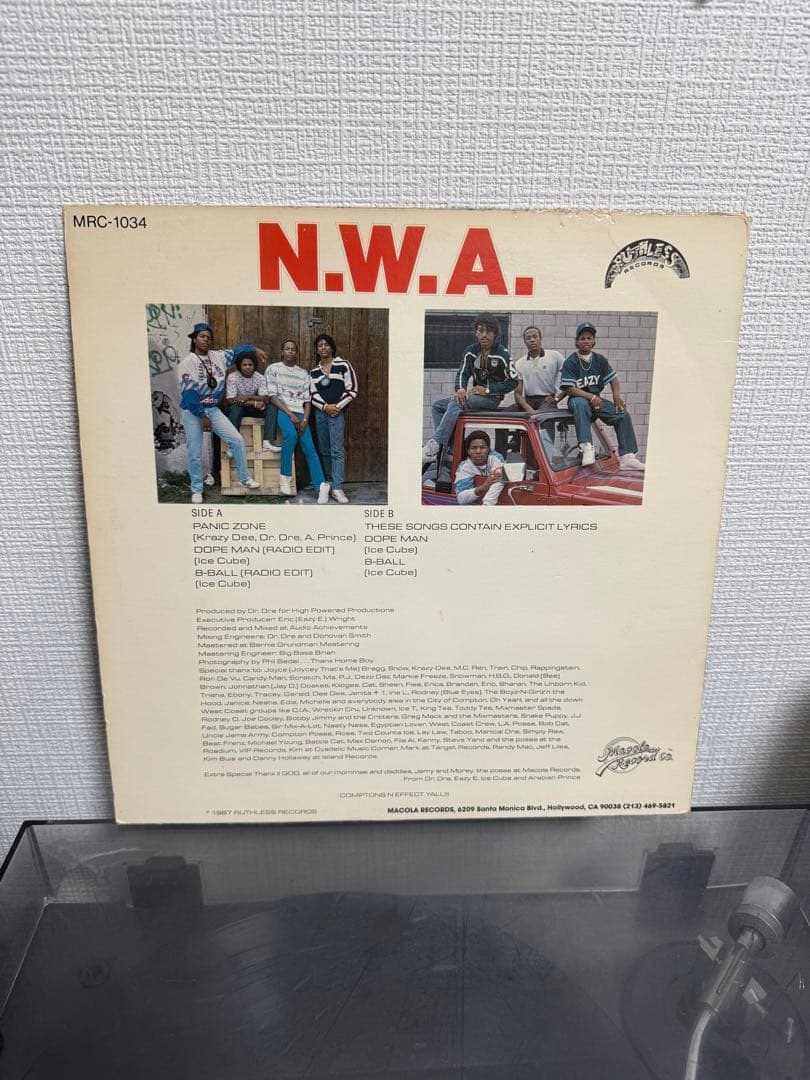 N.W.A. レコード MRC-1034