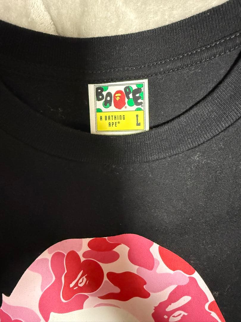 A BATHING APE Tシャツ ピンク 正規品 美品