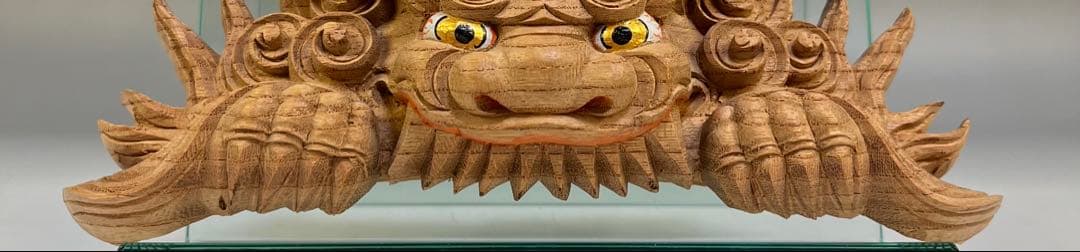 【木彫　獅噛】だんじり　魔除け　社寺彫刻　宮彫り　山車　悪疫を噛み砕く
