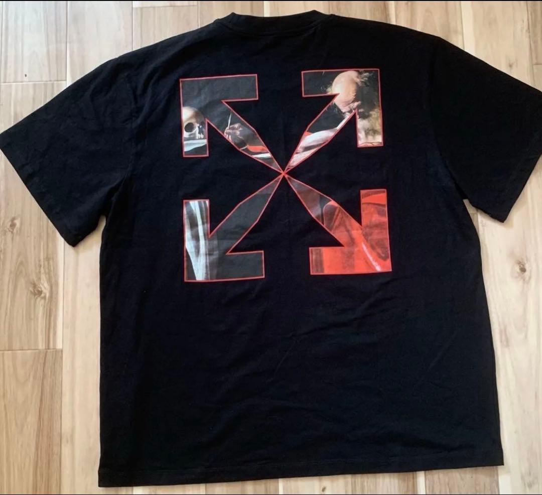 (正規品)OFF WHITE 半袖Tシャツ 黒サイズ