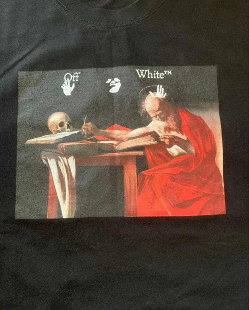 (正規品)OFF WHITE 半袖Tシャツ 黒サイズ