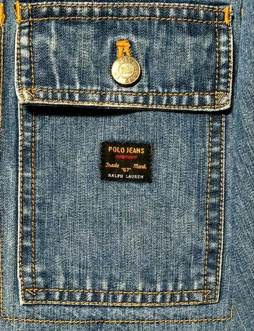 90s POLO JEANS ラルフ デニムカバーオール M