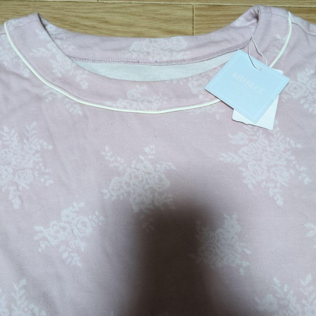 新品未使用　キッドブルー花柄ピンクパジャマМサイズ