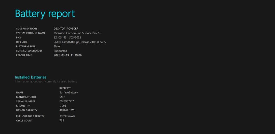レイタ　Surface Pro 7+ i5/8GB/256GB