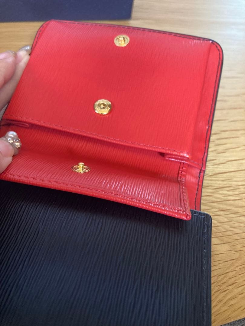 【新品未使用】 PRADA 三つ折り財布 ブラック バイカラー プラダ