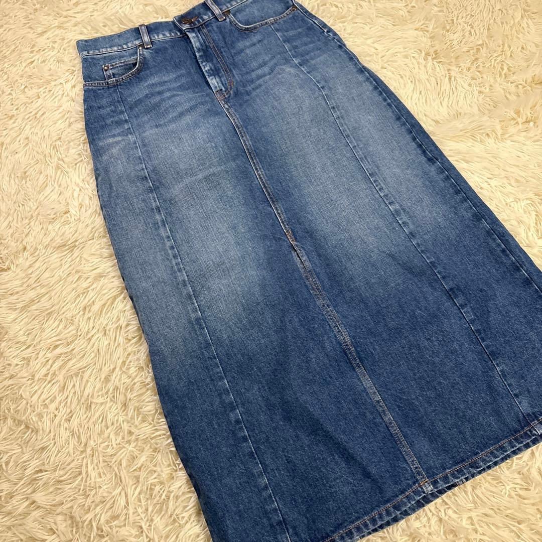 WEEKEND MaxMara デニムスカート　42 ミモレ丈　XL