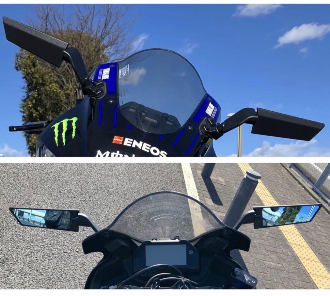 ウイングミラー YZF-R25 R3 R6 R7 R1上下左右調整可能