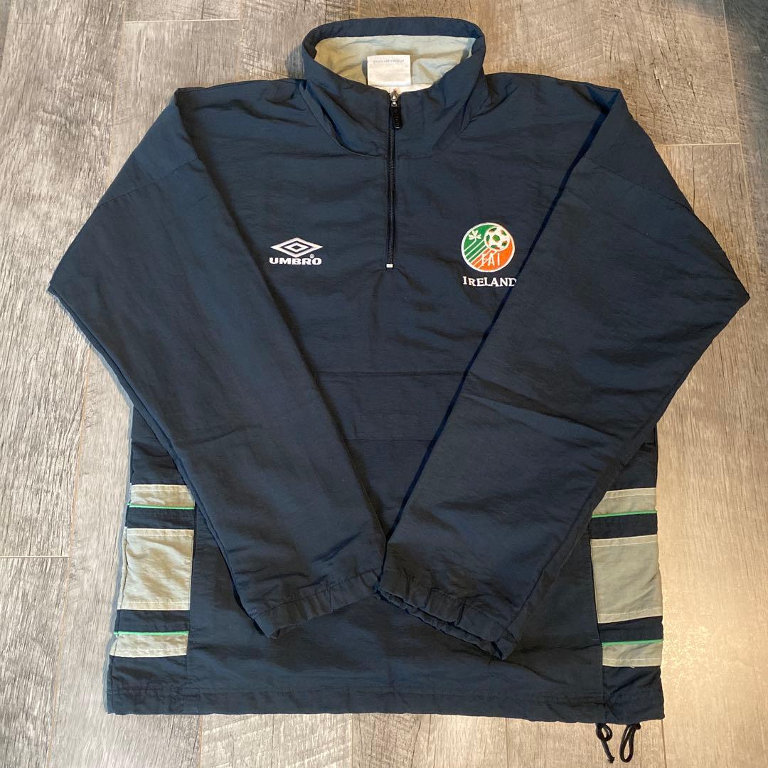 a*a様 90年代 UMBRO アンブロ アイルランド代表 ハーフジップ ゲーム