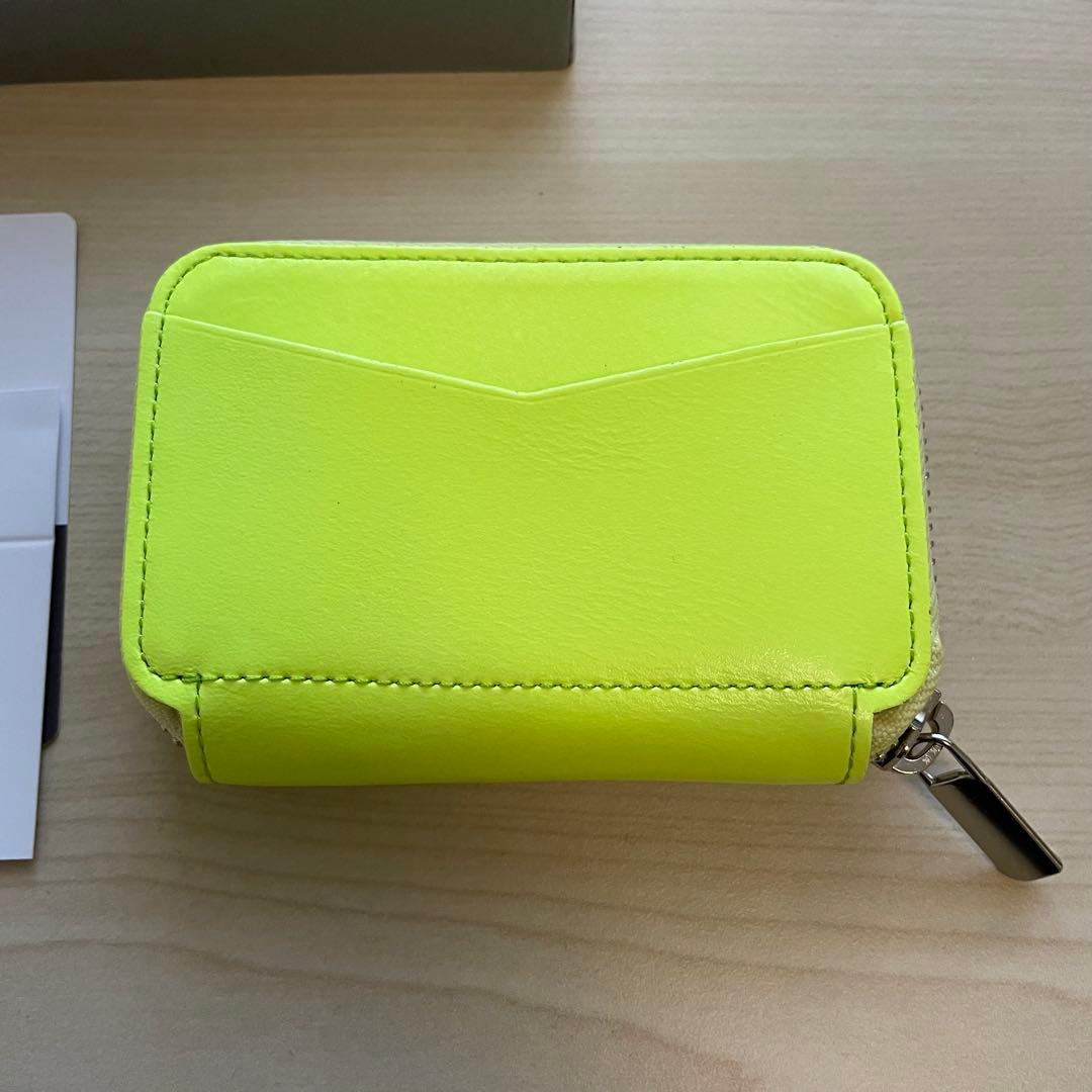 NADAYA 【mu】　本革 レザー　ミニ財布 【NEON】　イエロー