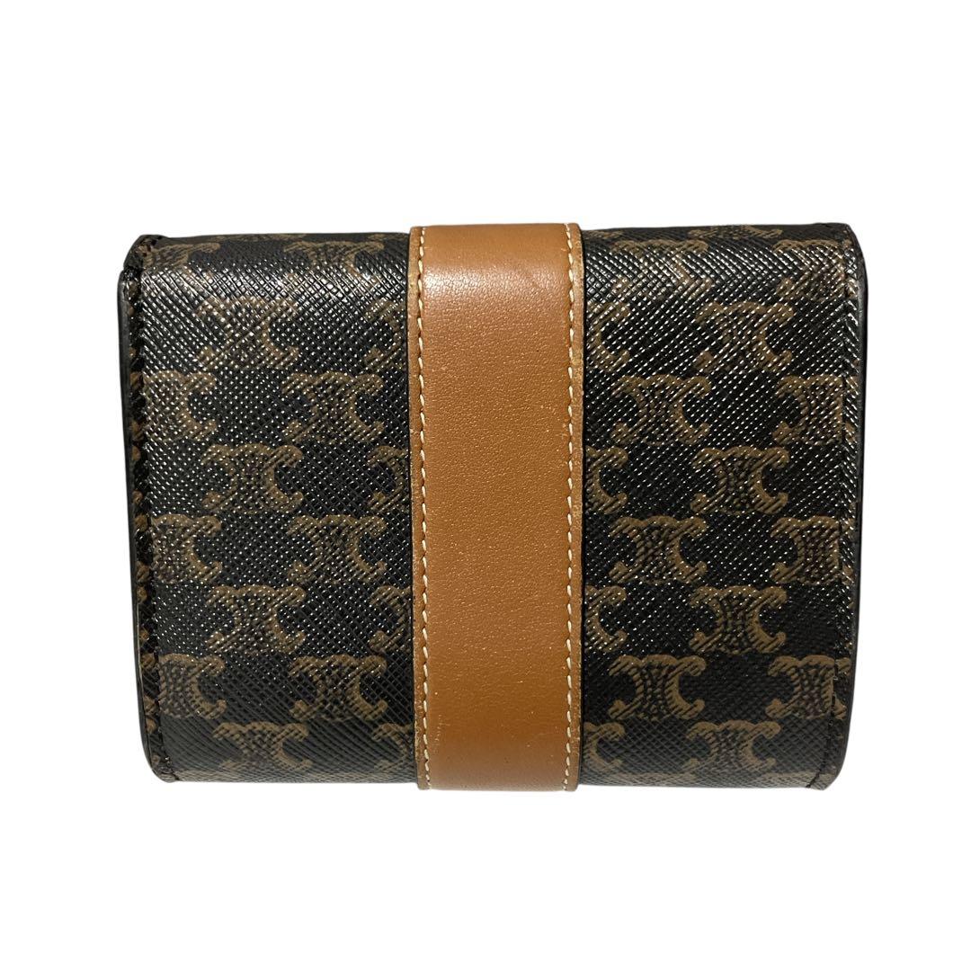 ✨️美品✨️ CELINE マカダム 三つ折り財布 トリオンフ セリーヌ ウォレット