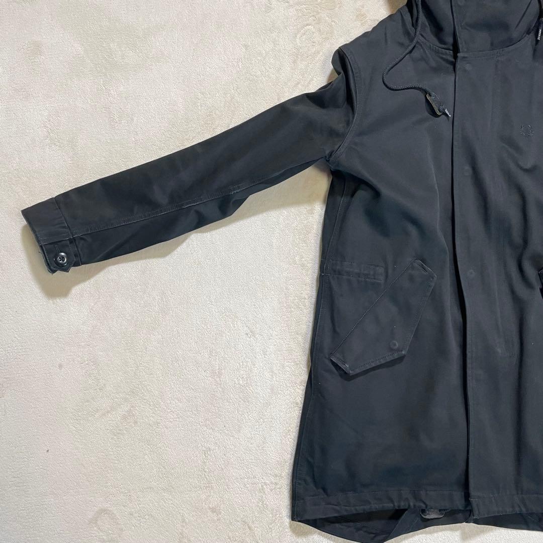 FRED PERRY モッズコート　内側ライナー付き　刺繍ロゴ　XS