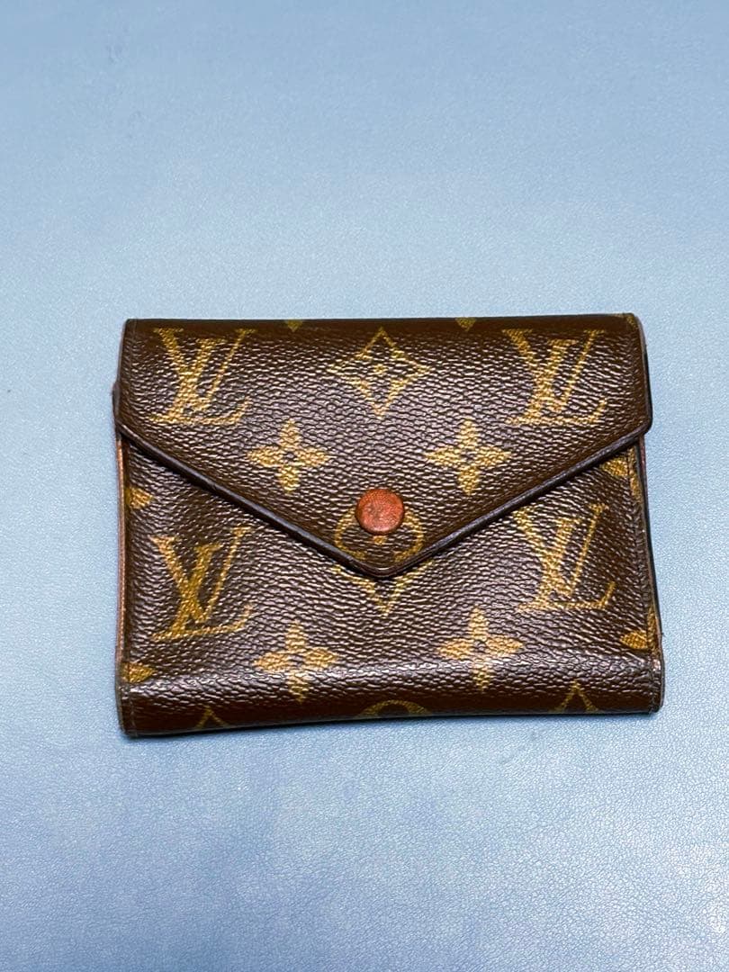 ノ*エ様 美品 ルイヴィトン モノグラム 三つ折り財布 付属品完備