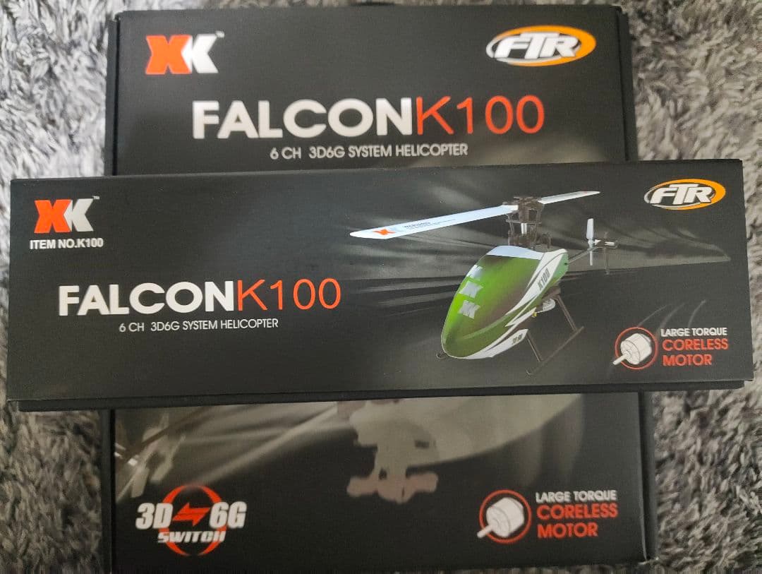 k*.様 プロポ付 XK FALCON K100 K110 6CH ヘリコプター