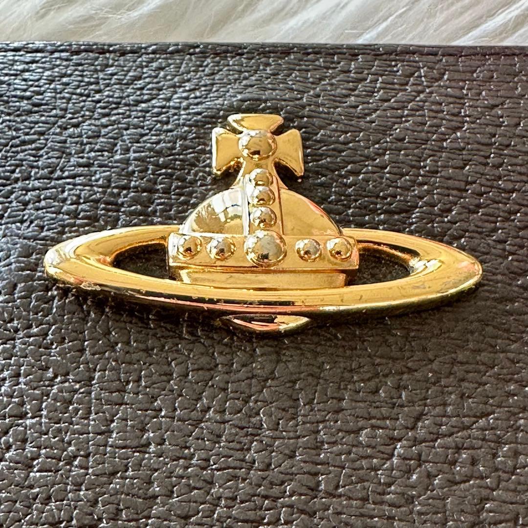 Vivienne Westwood ダークブラウン ラウンド ファスナー