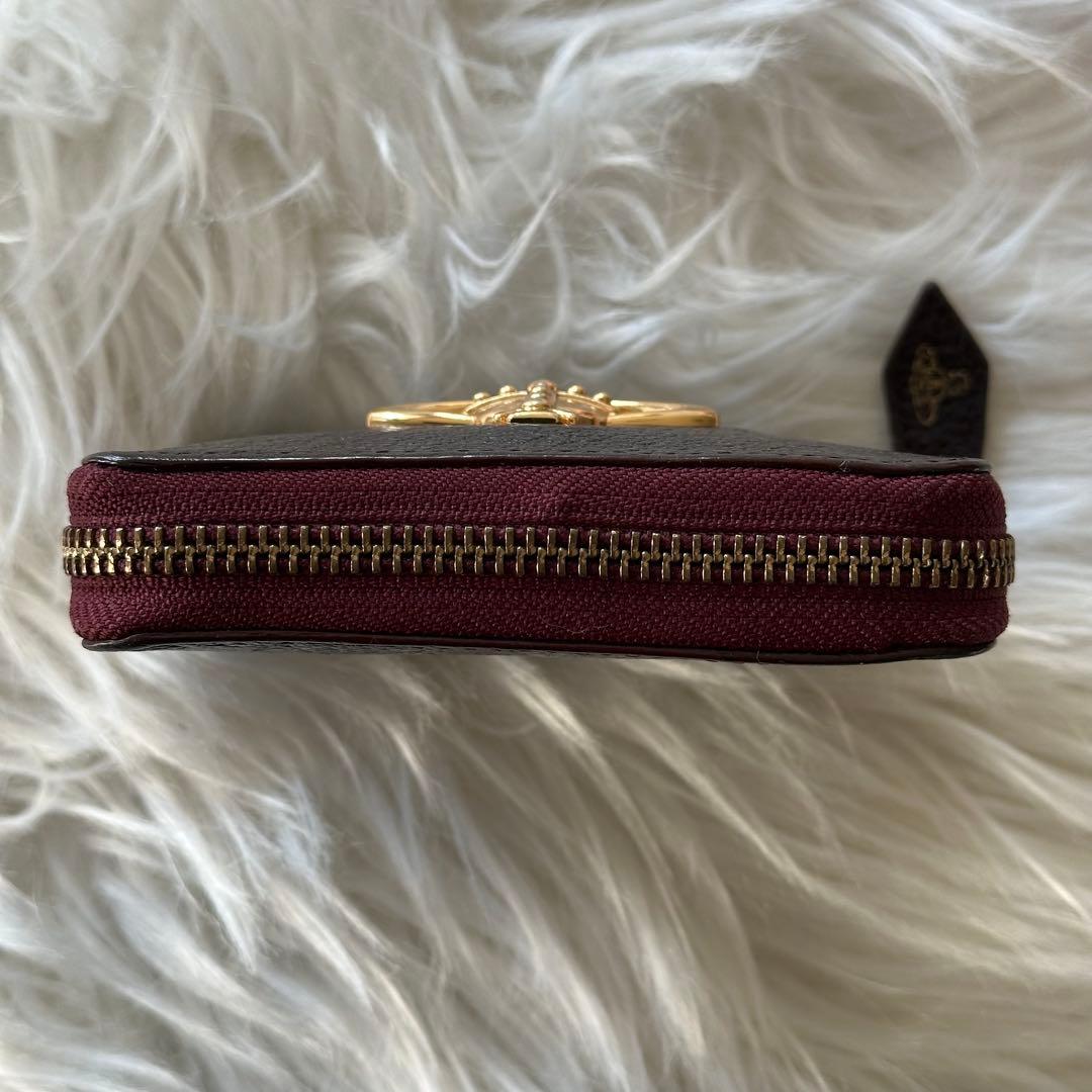 Vivienne Westwood ダークブラウン ラウンド ファスナー