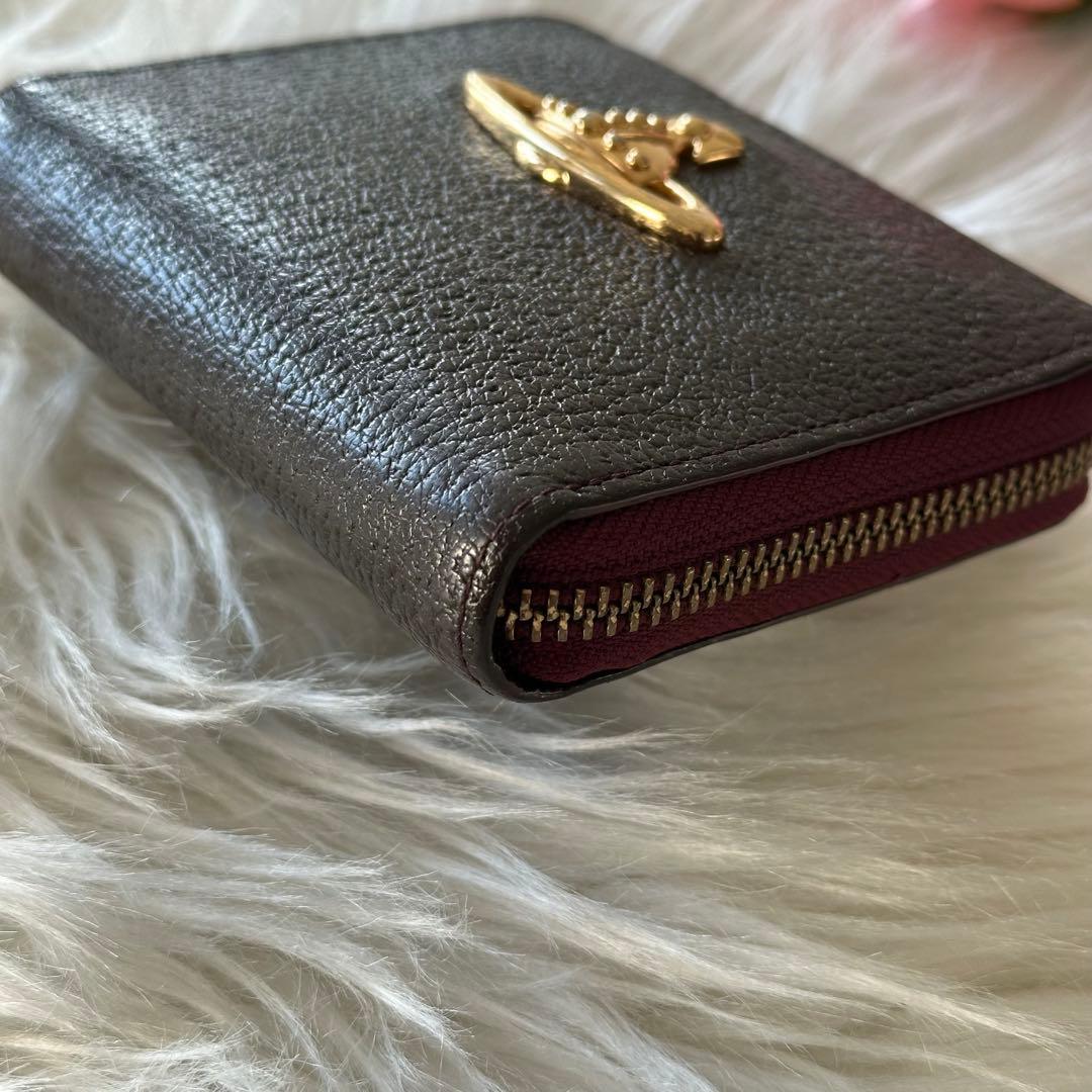 Vivienne Westwood ダークブラウン ラウンド ファスナー