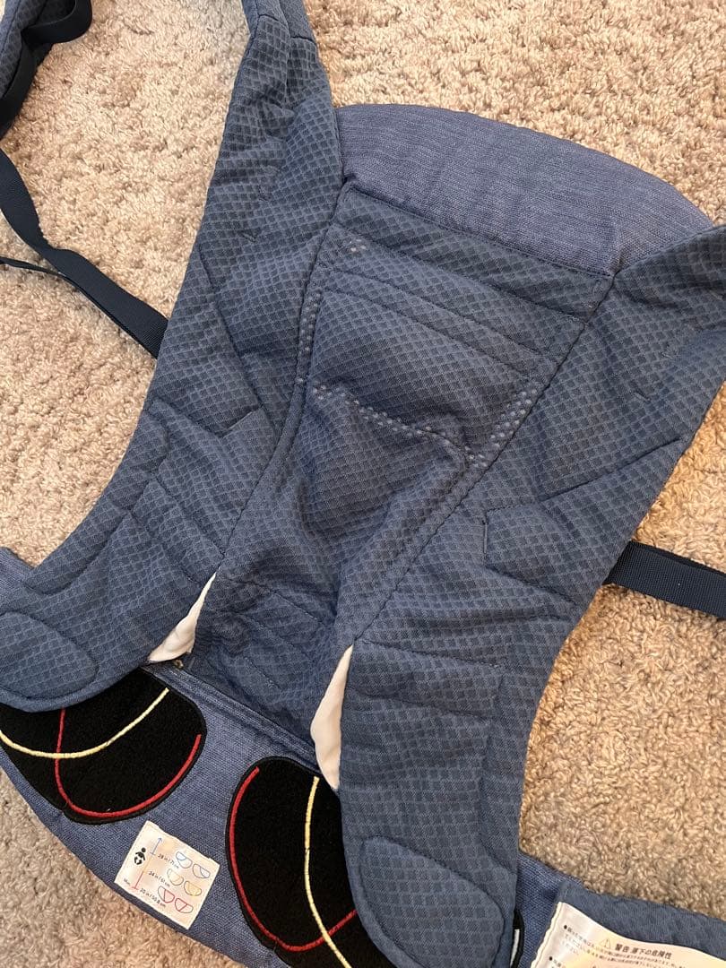 美品 エルゴ ADAPT SoftFlex Mesh へザードデニムブルー