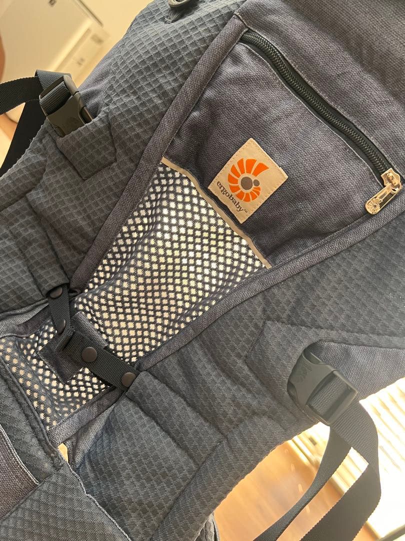 美品 エルゴ ADAPT SoftFlex Mesh へザードデニムブルー