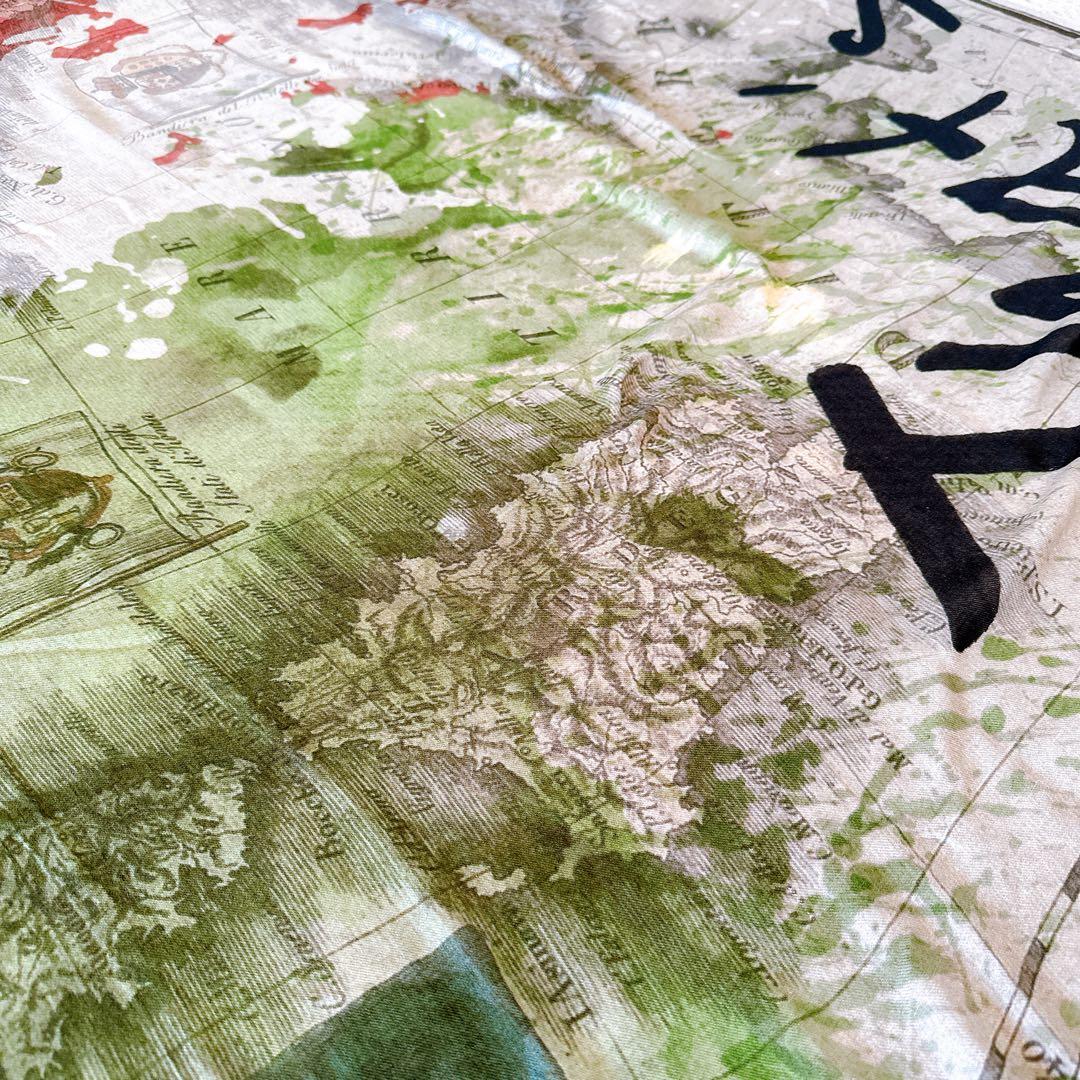 Faliero Sarti ファリエロサルティ 大判 ストール 地図　シルク混