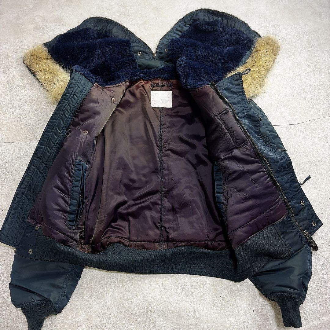 希少90s AVIREX N-2B フライトジャケット ショート丈 バックロゴ
