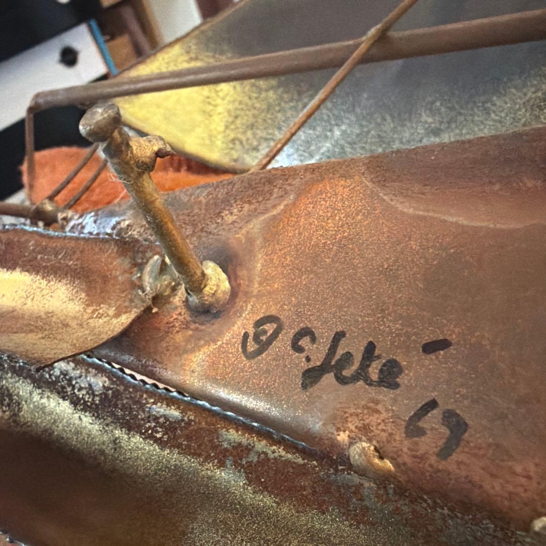 60s Curtis Jere ミッドセンチュリー　ウォールスカルプチャー壁掛け