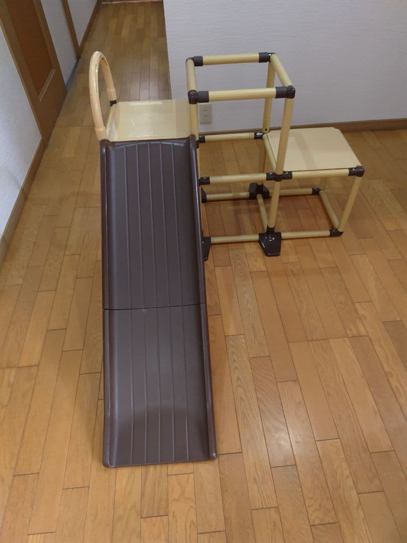 野中製作所 かんたんおりたたみ 2段ジム 滑り台