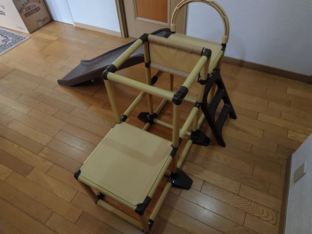 野中製作所 かんたんおりたたみ 2段ジム 滑り台