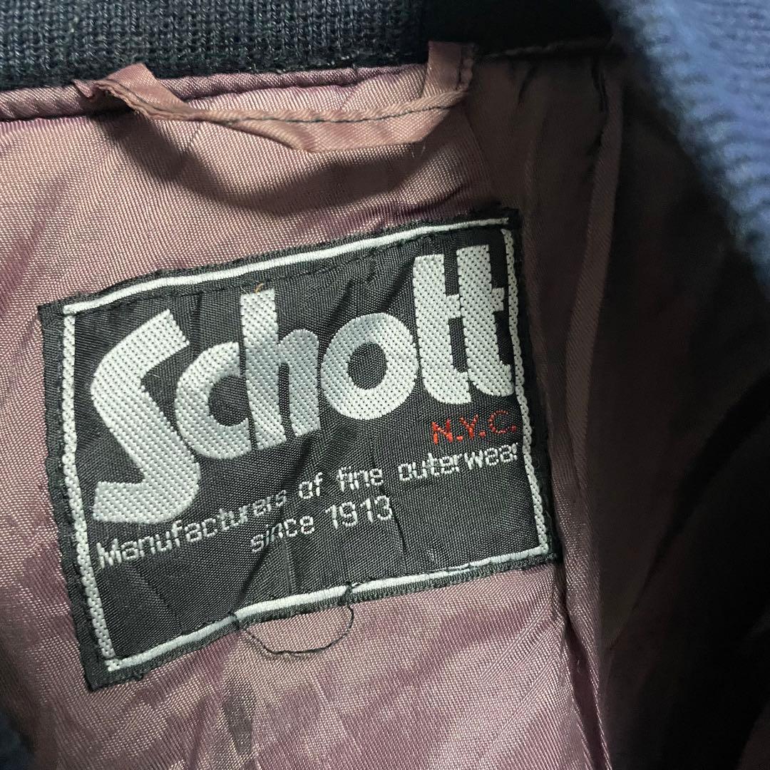 schott ショット　MA-1 フライトジャケット　レアデザイン　古着　M