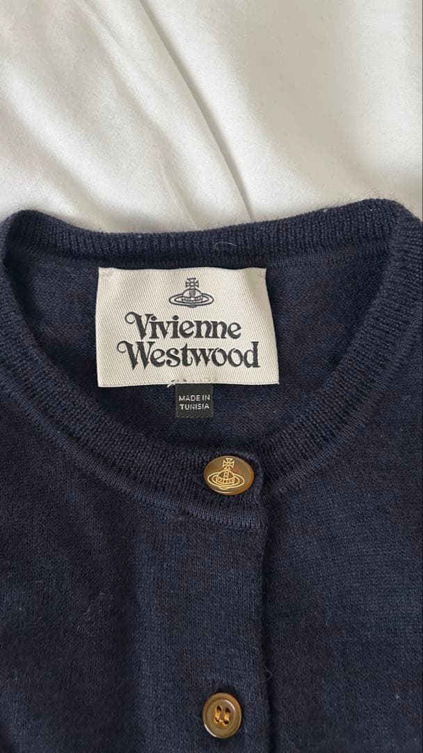 Vivienne Westwood ネイビー カーディガン