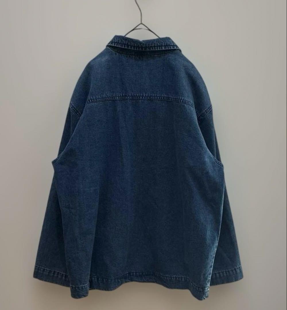 白タグ Eddie Bauer デニムカバーオール／90s エディーバウアー