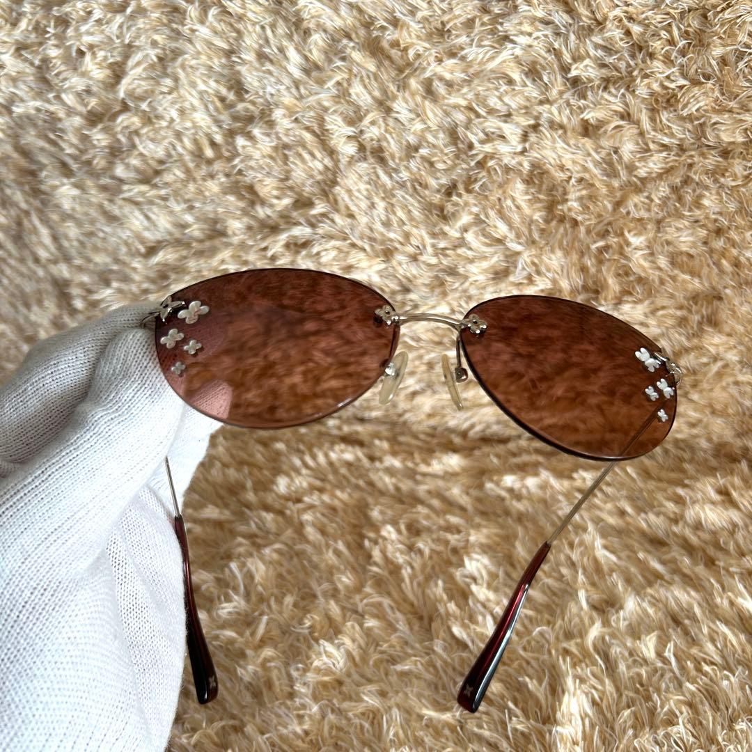 美品✨ ルイヴィトン デスマヨ キャットアイ サングラス ピンク シルバー