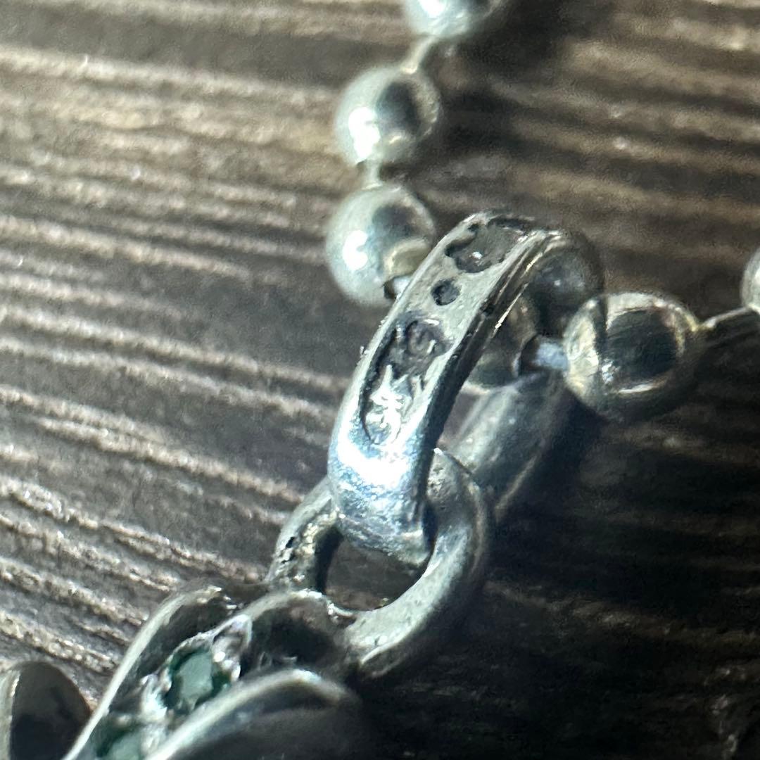 ■ Chrome Hearts ロールチェーン+ベビーファット エメラルド ■
