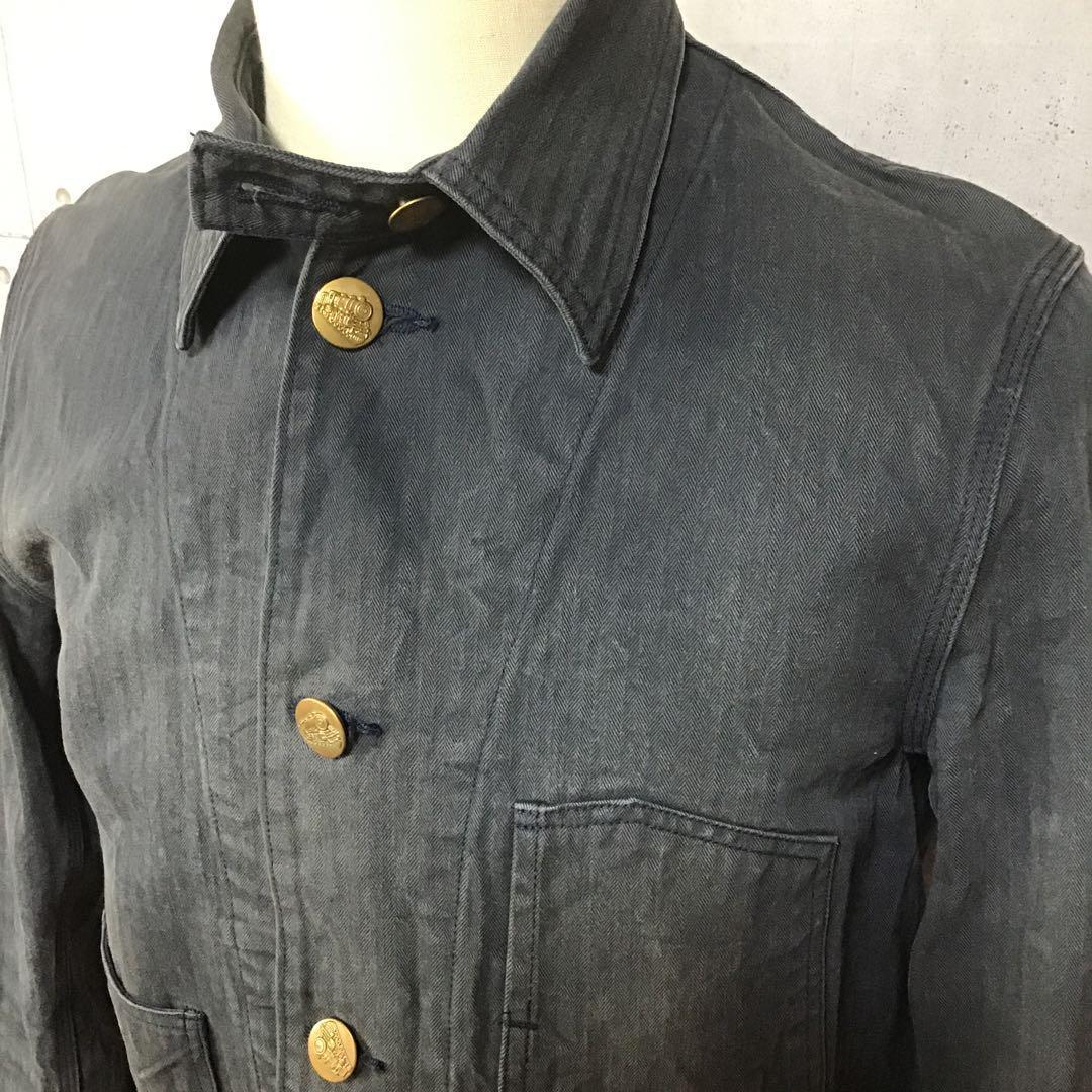 【希少】シュガーケーン × BEAMS 別注 ヘリンボーン ロングカバーオール