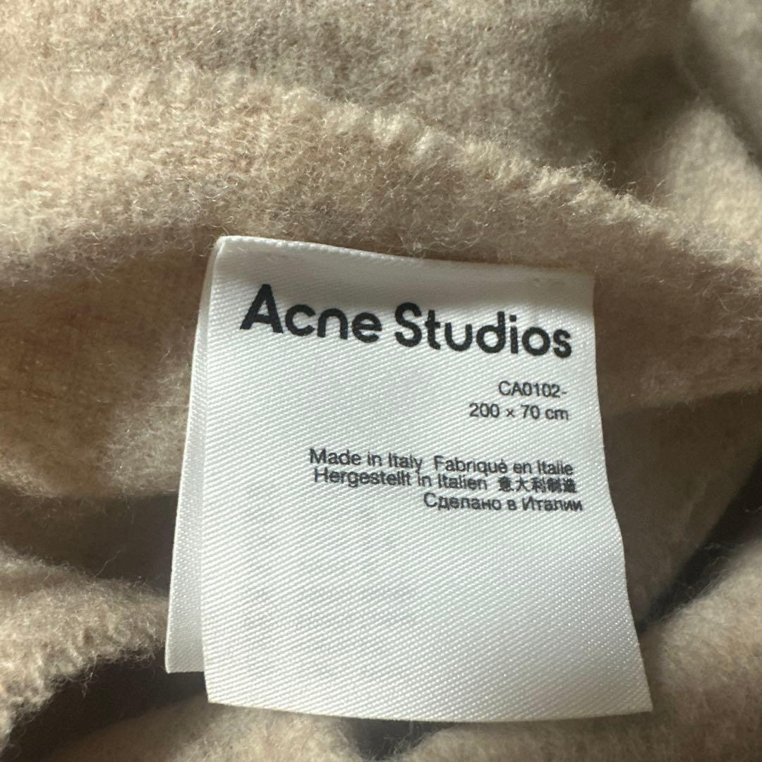 Acne Studios フリンジマフラー　ベージュ