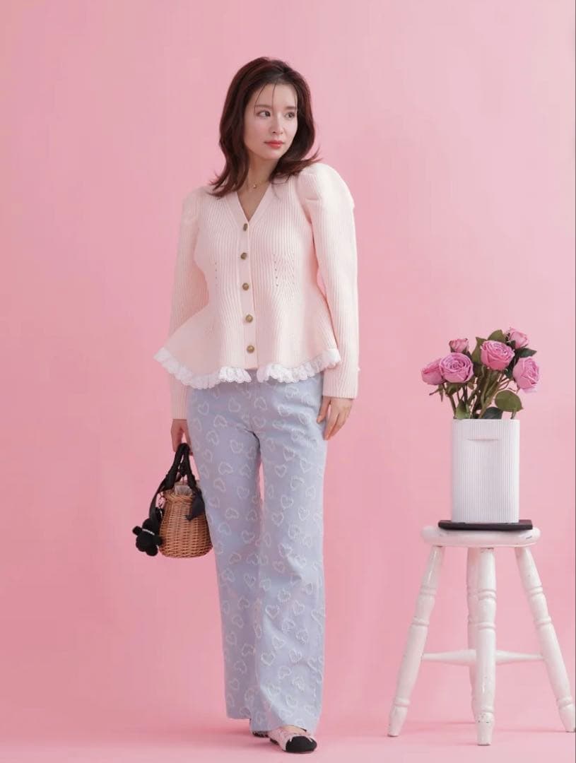 【新品未使用】Lacy Flair Cardigan メゾンマーブル 春先にも！