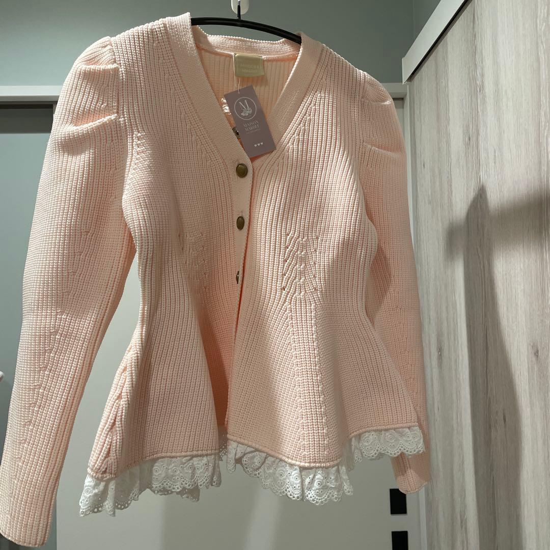 【新品未使用】Lacy Flair Cardigan メゾンマーブル 春先にも！