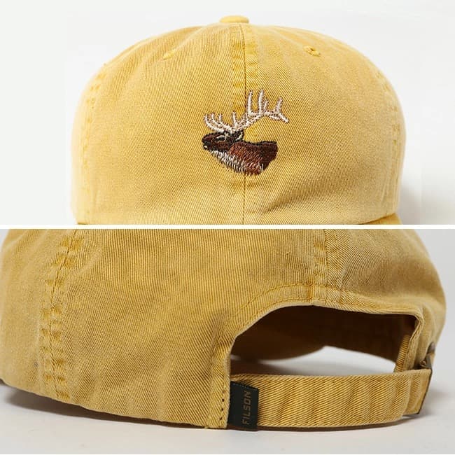新品 FILSON フィルソン 刺繍 キャップ 帽子 アニマル ヘラジカ