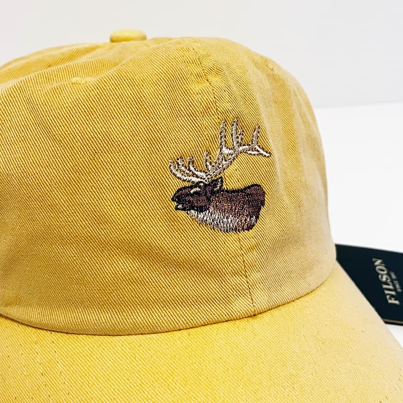 新品 FILSON フィルソン 刺繍 キャップ 帽子 アニマル ヘラジカ