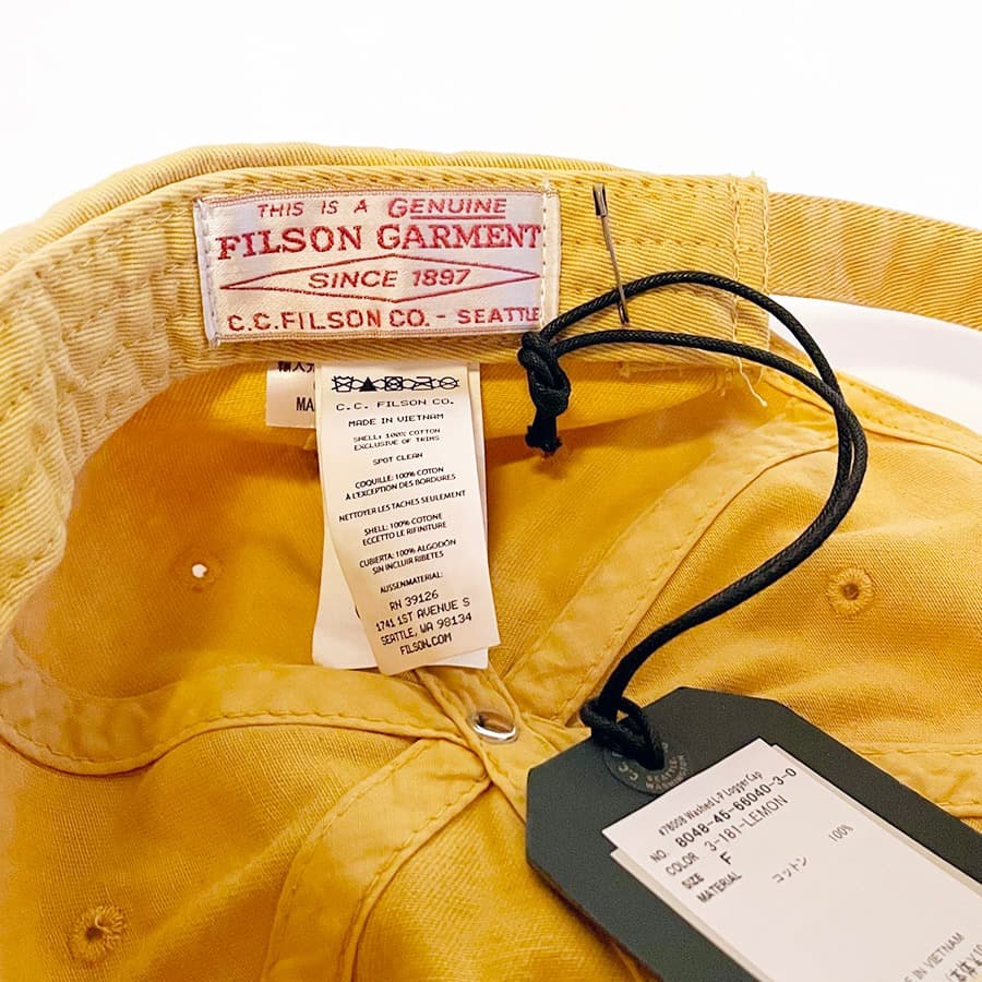 新品 FILSON フィルソン 刺繍 キャップ 帽子 アニマル ヘラジカ